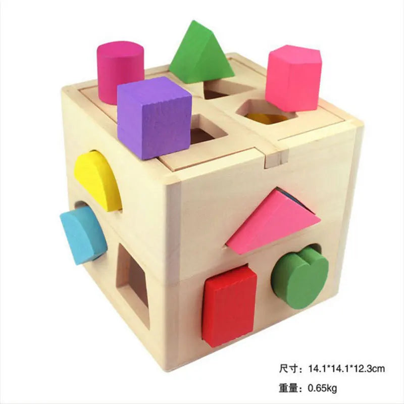 ShapeMaster™ Houten Vormenspel voor Peuters – Bevorder Kleur- en Vormherkenning | Educatief Speelgoed More For Mini