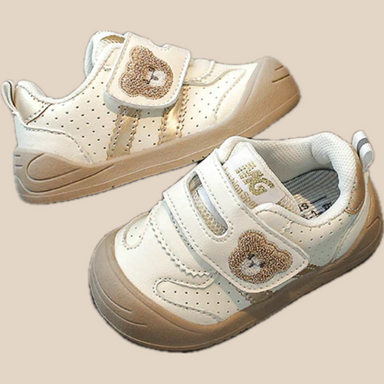 Sneaker med Kardborre – Björn Unisex, Khaki/Svart/Röd, Storlek 16–25 More For Mini