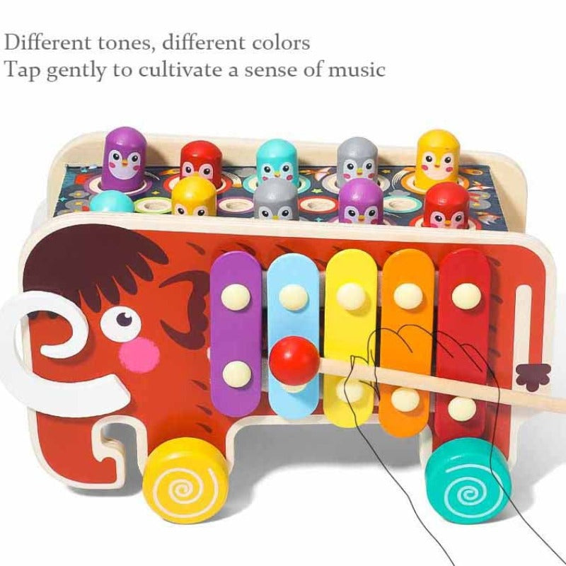 Trämusikleksak för Småbarn | MelodyBeat – Stimulerar Rytm & Motorik More For Mini