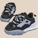 Sneakers - Gali Unisex, Svart/Orange, Polyester, Storlek 21-30 More For Mini