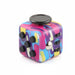 Fidget cube med 6 taktila sidor – tysta klickknappar, stålkula, fickformat | fidgetkub