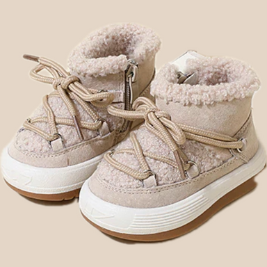 Vinterstövlar – Bama Flickor, Svart/Beige/Rosa, Mocka, Storlek 15–30 More For Mini