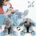 Interactieve Knuffel Olifant voor Baby’s – Speelt Verstoppertje & Praat | FlappyPals vanaf 6 Maanden More For Mini