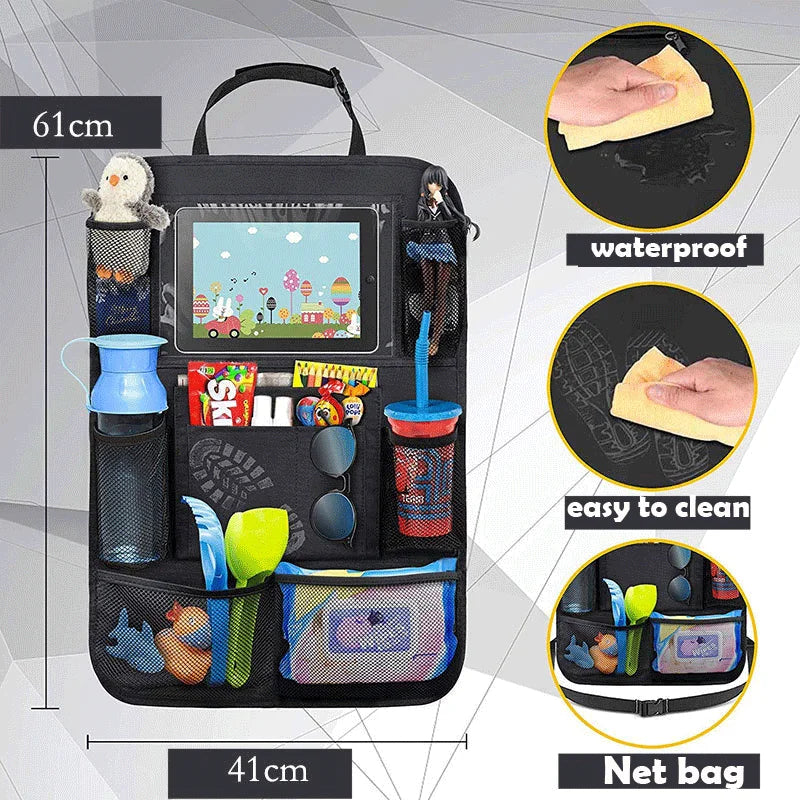 Auto Organizer Achterbank Kind – Met Tablethouder & Vakken | RideWell More For Mini