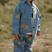 Barnjeansjacka med citronmönster – Blå denimjacka 0–8 år | Bekväm & Unisex More For Mini