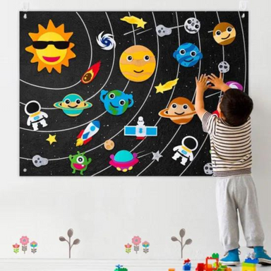 Educatief Vilt Ruimtebord voor Kinderen – Leerzaam DIY Heelal Speelgoed More For Mini