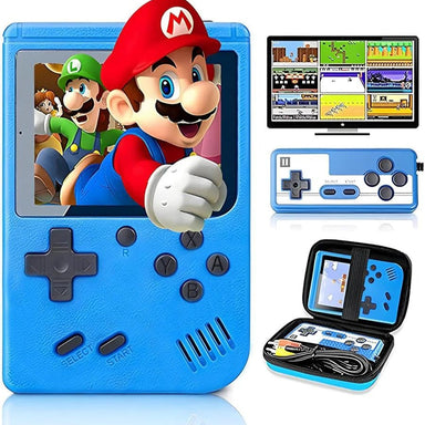 Draagbare Retro Spelcomputer met 400 Spellen – PixelPlay Classic 400 – Ideaal voor Onderweg & TV More For Mini
