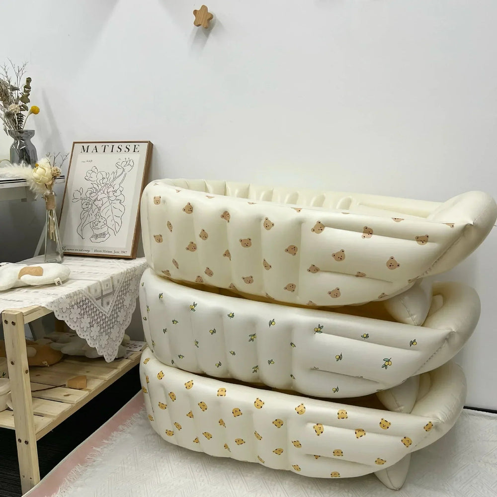Opblaasbare Babybadkuip 0-3 Jaar – Veilig & Compact Reismodel voor Thuis of Vakantie More For Mini