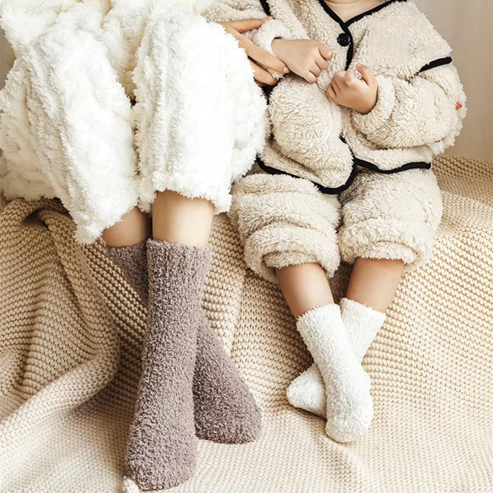 Varma babysockor i fleece | CozySteps strumpor för bebisar | Mjuka vintersockor för barn More For Mini