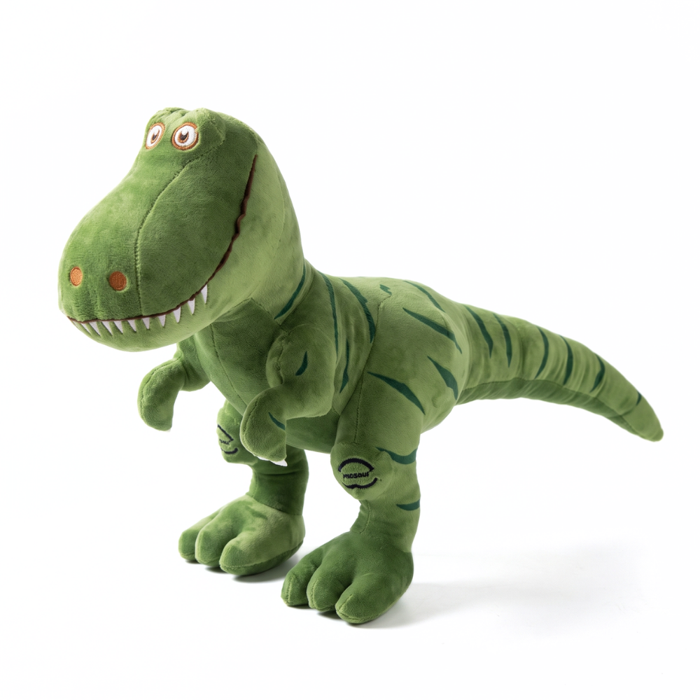 T-rex gosedjur i mjuk plysch – välfylld, kramvänlig, för lek och sömn | dinosaurie mjukisdjur