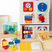 Magnetisk aktivitetsbräda Montessori i trä – 12 aktiviteter att välja mellan, kompakt | busy board