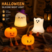 Halloween-nattlampa med mjukt stämningsljus – silikon, laddas via USB-C | barnrumslampa