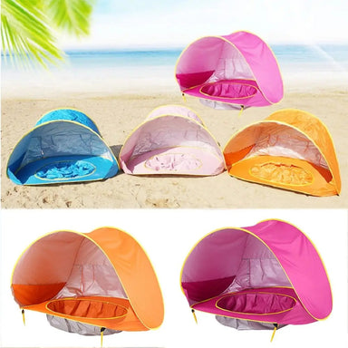 SunShade BabyTent™ – Bärbart Strandtält med Skuggpool och UV-skydd för Bebisar More For Mini