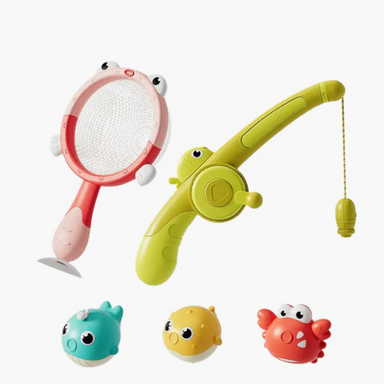 Magnetiskt Badfiskespel med Ljus | Rolig & Lärorik Badleksak för Småbarn More For Mini
