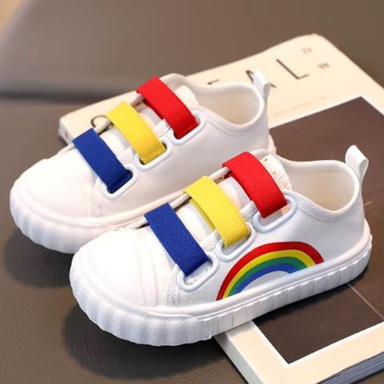 Regnbågsfärgade Barnsneakers – Andas & Halksäkra | Unisex Lekskor More For Mini