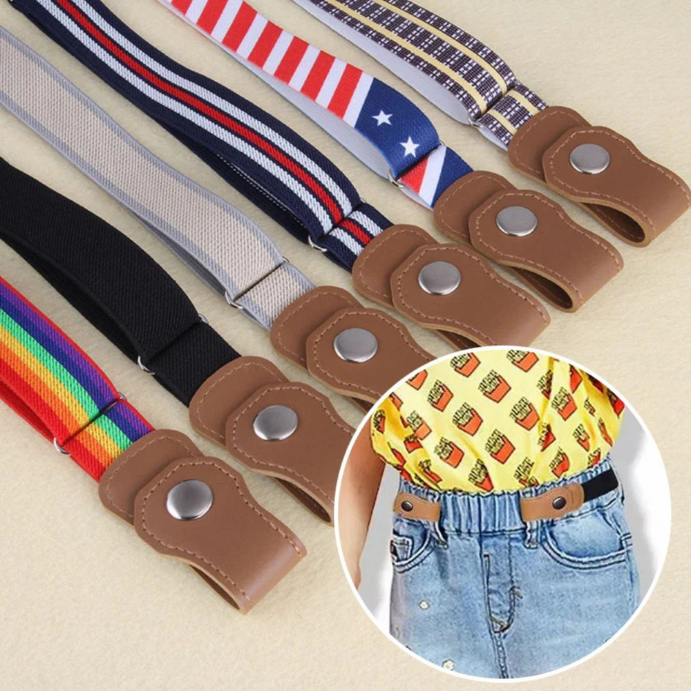 StretchFit Elastische Kinderriem – Comfortabel & Verstelbaar voor Actieve Kinderen | Geen Gespen, Perfecte Pasvorm More For Mini