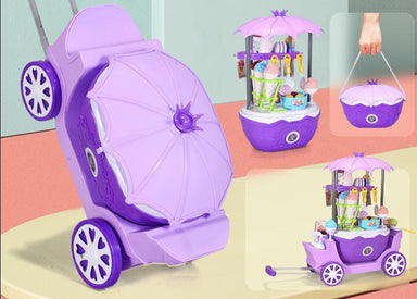 Glassvagn Leksaksvagn för Barn – 69 Tillbehör för Kreativt Rollspel och Fantasi More For Mini