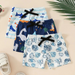 Set med 3 Glada Badbyxor för Pojkar – Snabbtorkande & Bekväma för Strand och Pool (0–3 år) More For Mini