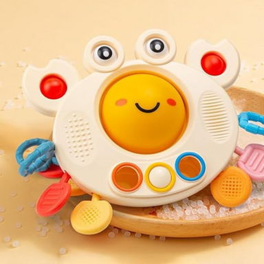 Baby Trekkoord Speelgoed Siliconen | SensyCrab Motoriek Trainer 0-4 Jaar More For Mini