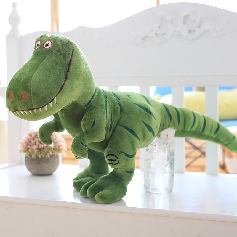 T-rex gosedjur i mjuk plysch – välfylld, kramvänlig, för lek och sömn | dinosaurie mjukisdjur
