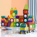 Magnetiskt Byggleksak med LED – 69-delars STEM Byggsats för Barn | BrightTracks från NextPlay More For Mini