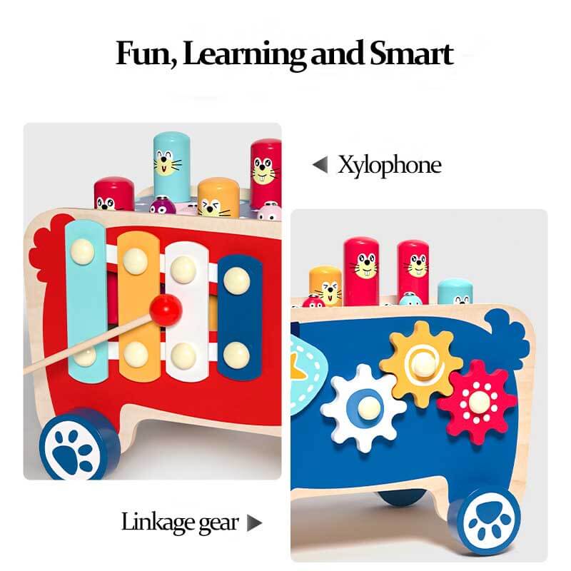 Trämusikleksak för Småbarn | MelodyBeat – Stimulerar Rytm & Motorik More For Mini