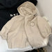 Windjas met Capuchon – Conakry Unisex, Beige/Zwart, Polyester, Maat 2-6 Jaar-More For Mini
