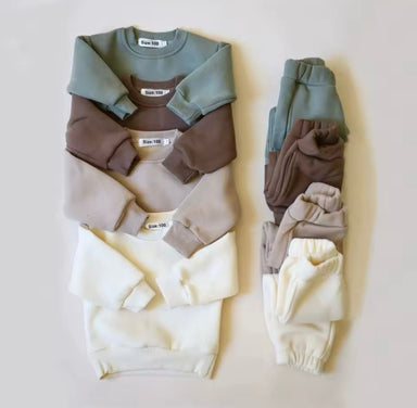 Träningsset Barn – Baby, Småbarn, Förskolebarn, Barn, Crème/Beige/Brun/Grön, Bomull, Storlek 0–7 år Mini Mama