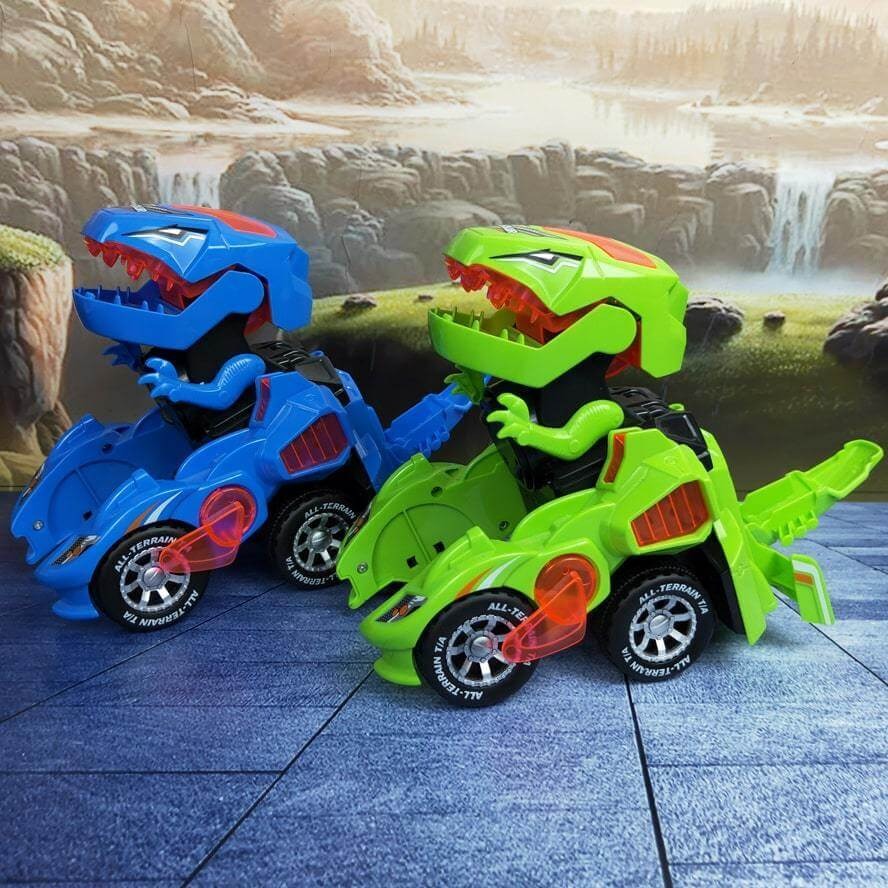 Transformerande Dino-Bil med Ljus & Ljud – Spektakulär Leksak för Barn More For Mini
