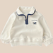 Sweatshirt i Vintage-stil – Happiness Unisex, Vit, Bomull, Storlek 0–4 år More For Mini