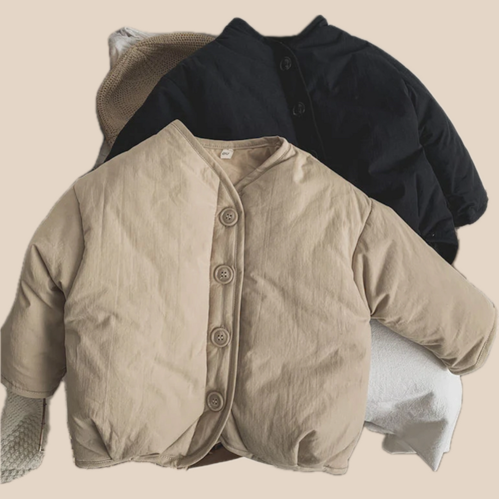 Jacka – Ula Unisex, Svart/Brun, Polyester, Storlek 1–7 år More For Mini