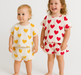HeartBreeze Zomerset Meisjes – Comfortabele Katoenen Set met Hartjesprint (0-5 Jaar) More For Mini