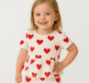 HeartBreeze Zomerset Meisjes – Comfortabele Katoenen Set met Hartjesprint (0-5 Jaar) More For Mini