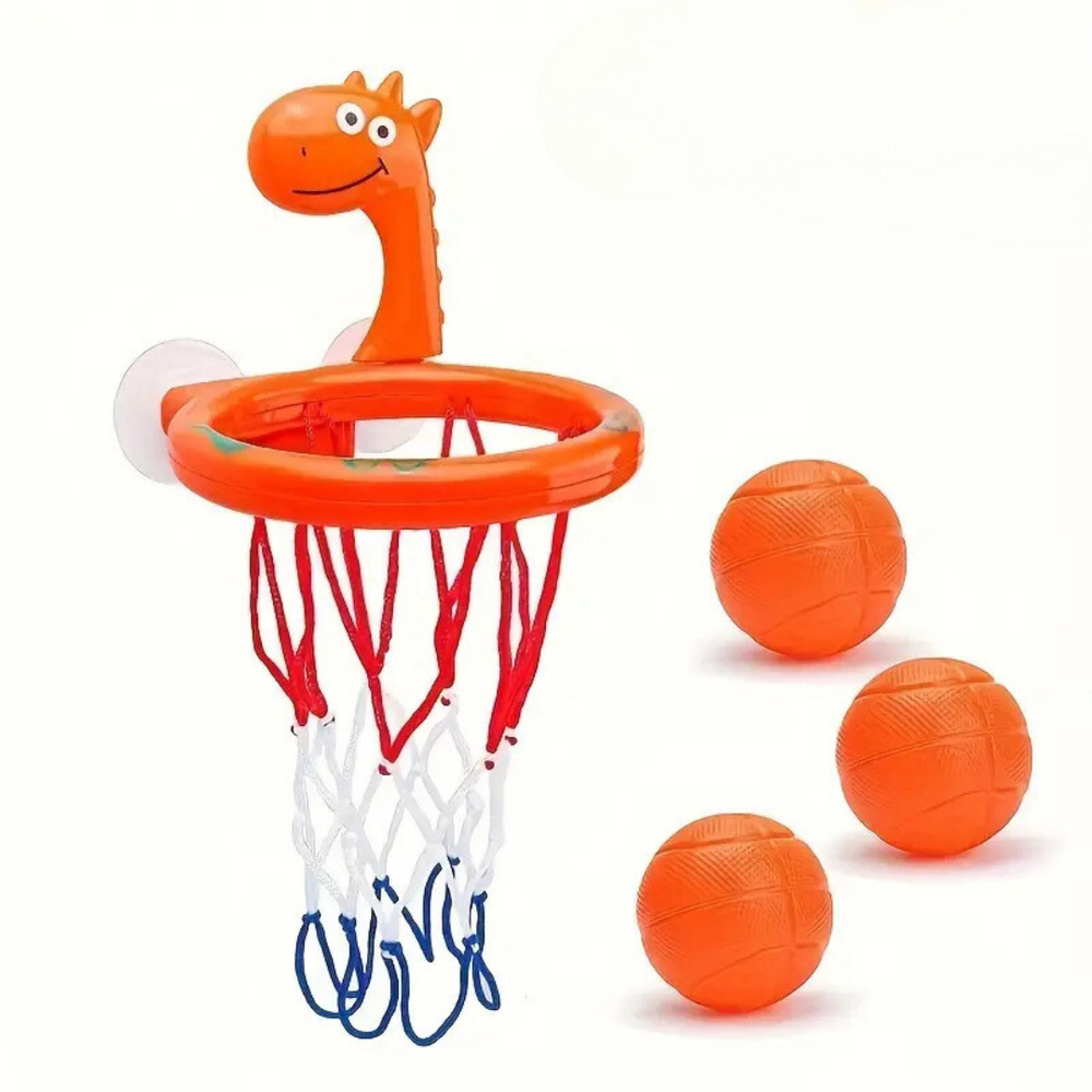 Basketboll Badleksak för Barn – Roligt Vattenleksak med Sugpropp & Bollar – För Badkar & Pool More For Mini
