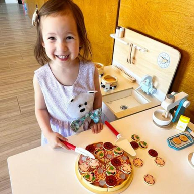 Houten Pizza Speelset voor Kinderen – Educatief Rollenspel vanaf 3 jaar More For Mini