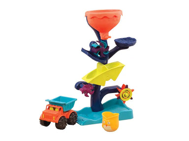 Water- & Zandspeelset voor Peuters – 2-in-1 Kiepwagen + Watermolen | Bouwspeelgoed voor Buiten en Strand More For Mini