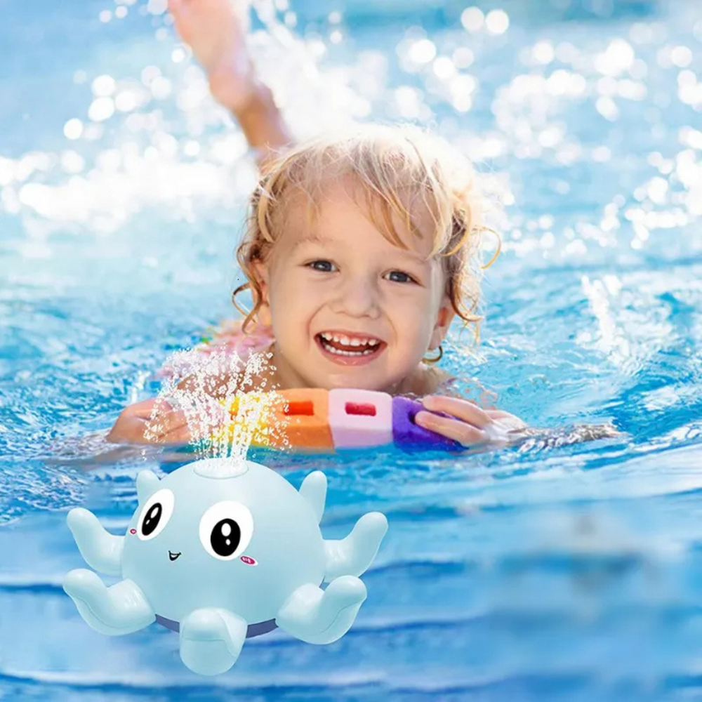 AquaGlow Badfontein met Licht – Magisch BadSpeelgoed voor Kinderen | Waterfontein & Discolichtjes More For Mini