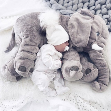 Zachte Pluche Olifant Knuffel – Ideaal als Babyknuffel & Slaapkussen More For Mini