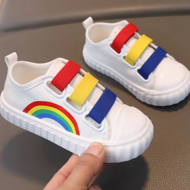 Regnbågsfärgade Barnsneakers – Andas & Halksäkra | Unisex Lekskor More For Mini