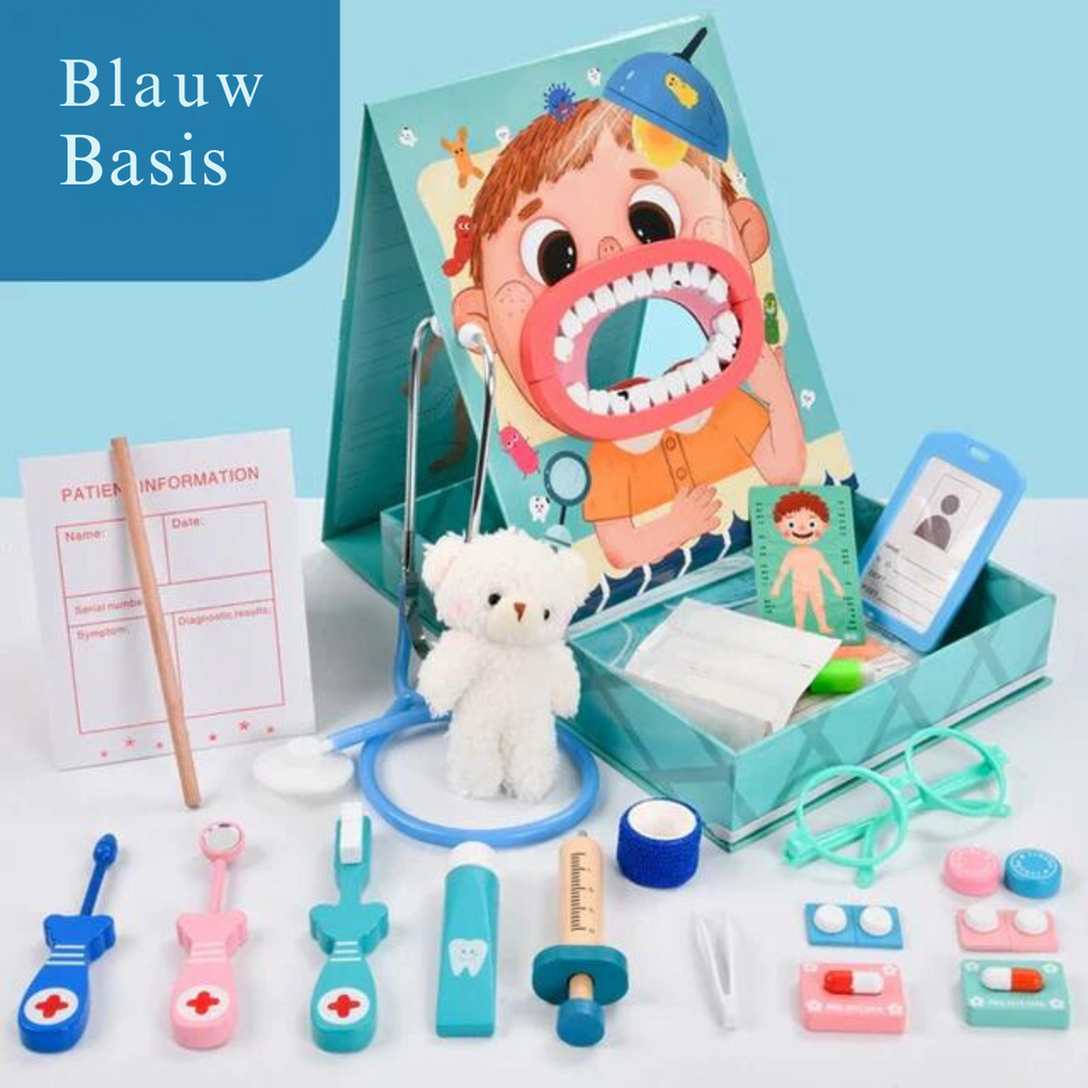 Dr. Dentist Speelset – Educatief Rollenspel voor Kinderen met Tandartsinstrumenten More For Mini