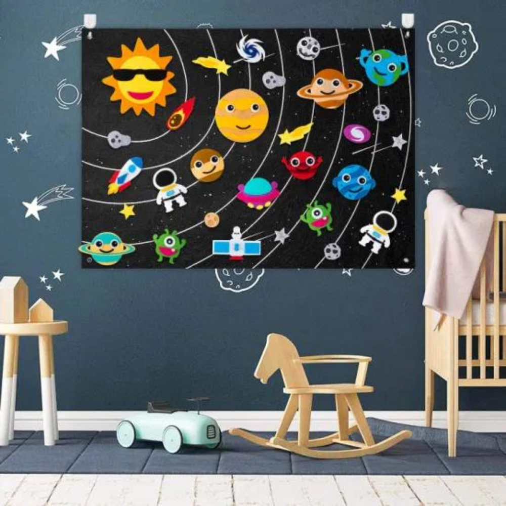 Educatief Vilt Ruimtebord voor Kinderen – Leerzaam DIY Heelal Speelgoed More For Mini