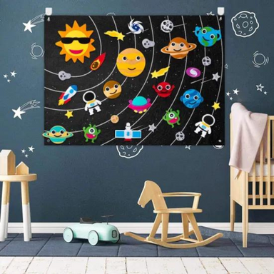 Educatief Vilt Ruimtebord voor Kinderen – Leerzaam DIY Heelal Speelgoed More For Mini