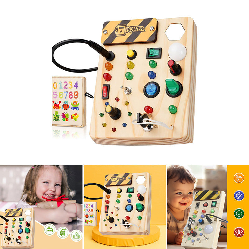 Interaktivt Trälekpanel för Småbarn – Pedagogiskt & Säkert Utforskande More For Mini