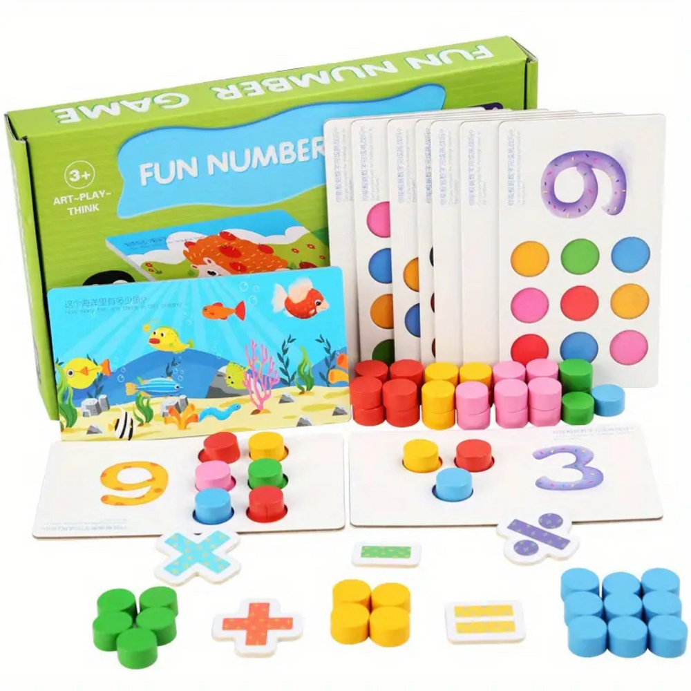 Pedagogiskt Montessori Räkne- och Sorteringsspel för Småbarn – Köp Lärande Leksak More For Mini