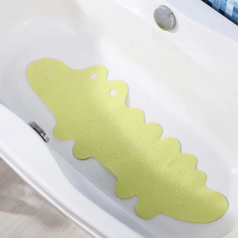 Veilige Anti-Slip Badmat Kinderbad | SplashSafe Krokodil Design | Stevig & Duurzaam More For Mini