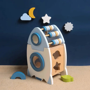 Pedagogiskt Trärum Blockspelet | SpaceBuild Kreativt & Montessori Leksak More For Mini