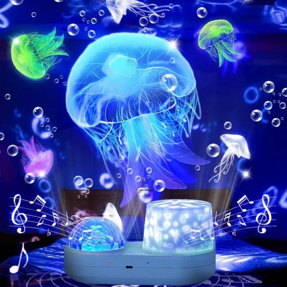 Sterrenhemel Projector voor Kinderen & Volwassenen – LED Nachtlamp met Oceaanlicht & Timer More For Mini