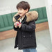 Winterjas met Bontkraag - Lome Unisex, Wit/Zwart, Polyester, Maat 4-13 Jaar-More For Mini