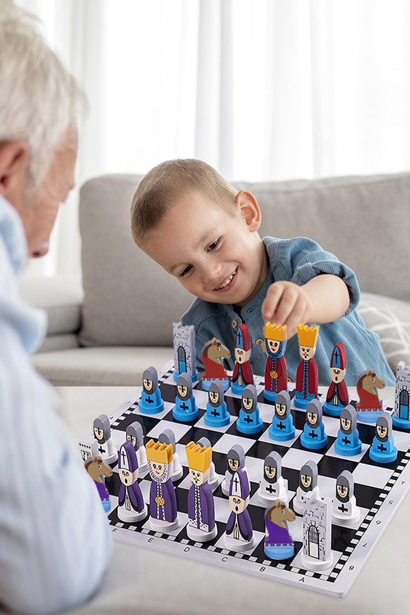 SlimStart Schackspel för Barn – Lär dig Schack och Utveckla Strategiskt Tänkande från 3 År More For Mini