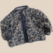 Jacka med leopardmönster – Muziyouyou Unisex, Blått leopardmönster, Bomull, Storlek 0–6 månader More For Mini